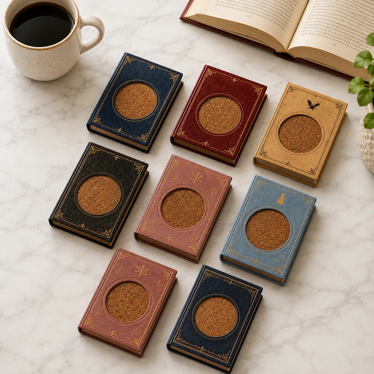 Book coasters